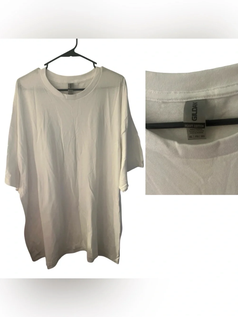 Gildan White Crew Neck T-Shirt Bundle